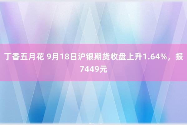 丁香五月花 9月18日沪银期货收盘上升1.64%，报7449元