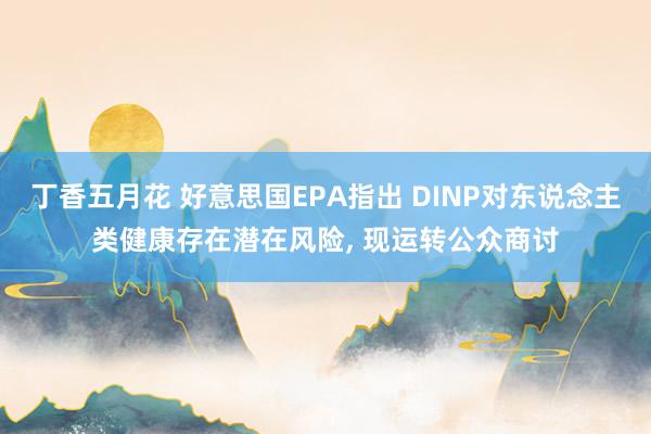 丁香五月花 好意思国EPA指出 DINP对东说念主类健康存在潜在风险， 现运转公众商讨