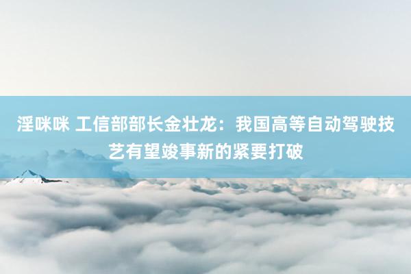 淫咪咪 工信部部长金壮龙：我国高等自动驾驶技艺有望竣事新的紧要打破