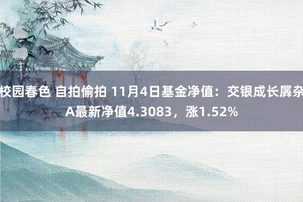 校园春色 自拍偷拍 11月4日基金净值：交银成长羼杂A最新净值4.3083，涨1.52%