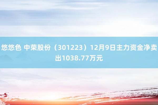 悠悠色 中荣股份（301223）12月9日主力资金净卖出1038.77万元